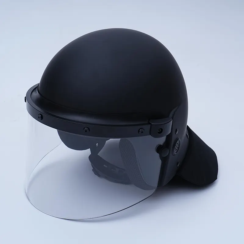 Capacete anti-motim com cobertura total: fechando a lacuna de proteção do pescoço para operações de alto risco