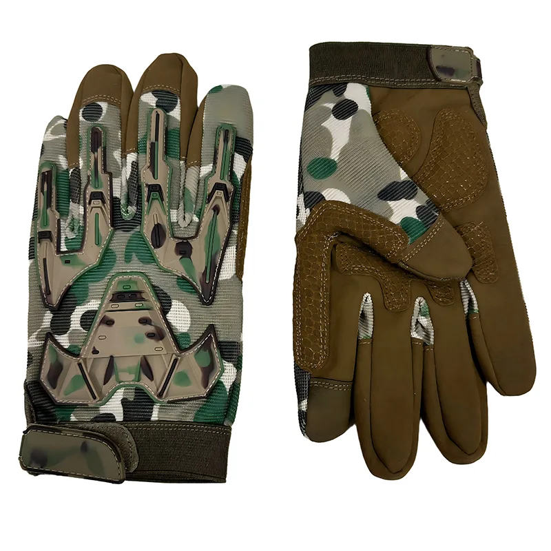 Luvas de proteção táticas camufladas