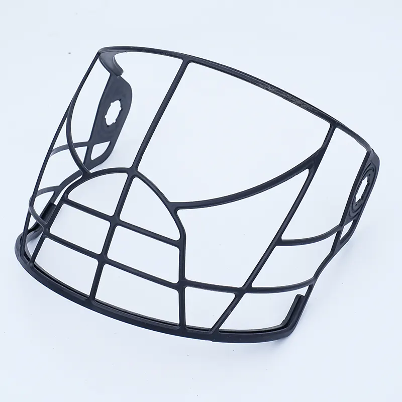 Protetor facial de malha plástica para capacete