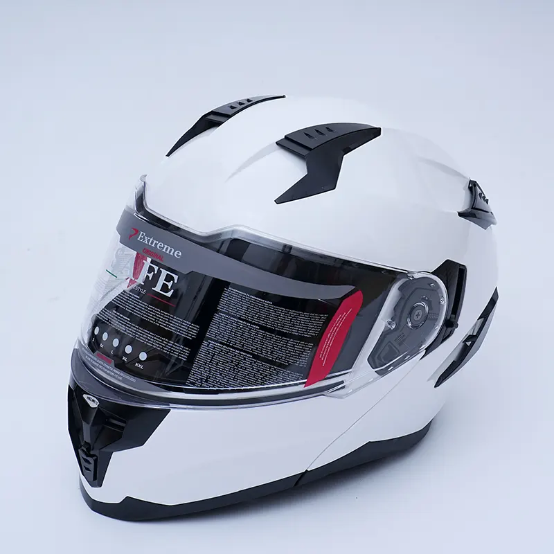 Capacete de motocicleta facial completo com ventilação múltipla